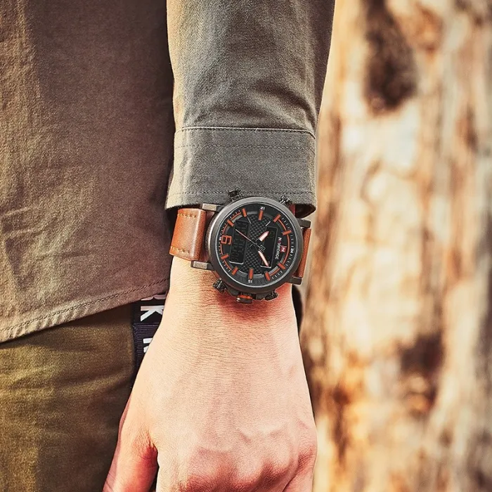 Top Luxury Brand Dress Quartz Mens Watches LED Date Analog Digital Watch Men Fashion Sport Clock
