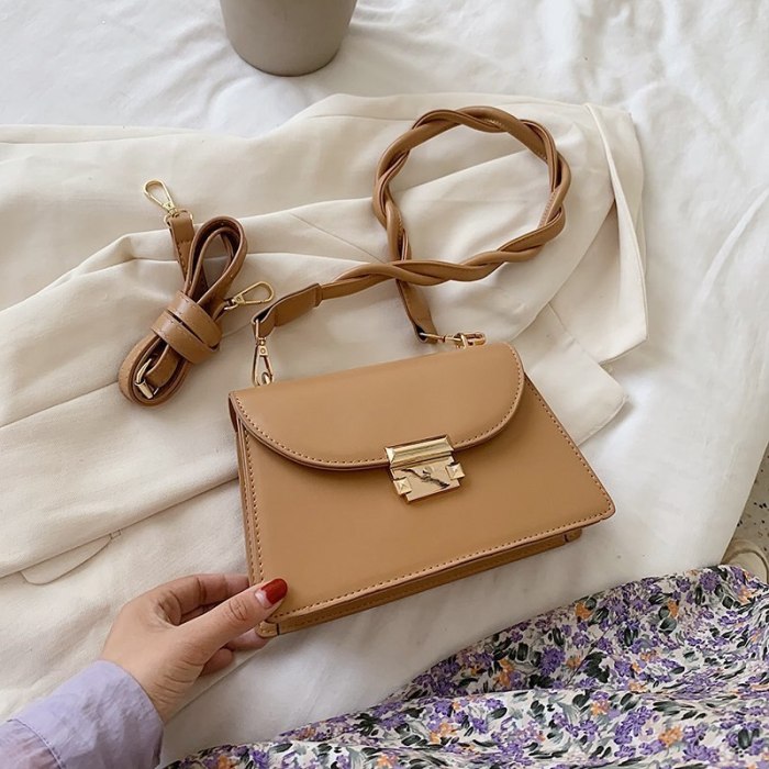 Solid Color PU Leather Sac A Main Femme Crossbody Bags For Women 2020 Summer Small Shoulder Handbags Female Chain Bag
