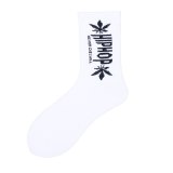 1 pair colorful Men's socks funny European  maple leaf hip-hop In Tube socks cotton personalized sports  basketball socks women