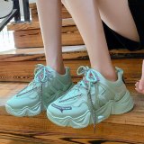 Platform Sneakers women Causal Shoes Fashion Height Increasing  5CM  Sports Sneakers Thick Bottom Chunky Shoes