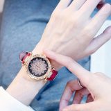 2019 Women Watches Set Starry Sky Ladies Bracelet Watch Casual Leather Sports Quartz Wristwatch Clock