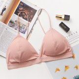 GUMPRUN Seamless Soft Bras for Women Thin Strap Wireless Push Up Bra Backless Comfort Underwear Bralette Sexy Lingerie