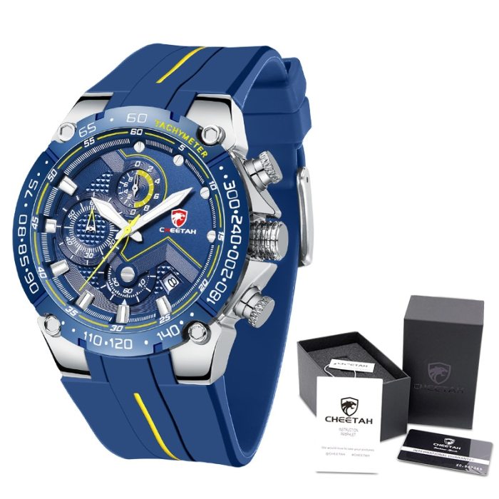 New Mens Watches CHEETAH Top Luxury Brand Chronograph Waterproof Quartz Watch for Men Date Sports Clock Male