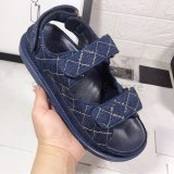 2020 Sandal Summer magic stick white black cowskin Genuine leather platform fashion sandals women Flats shoes size 35-40