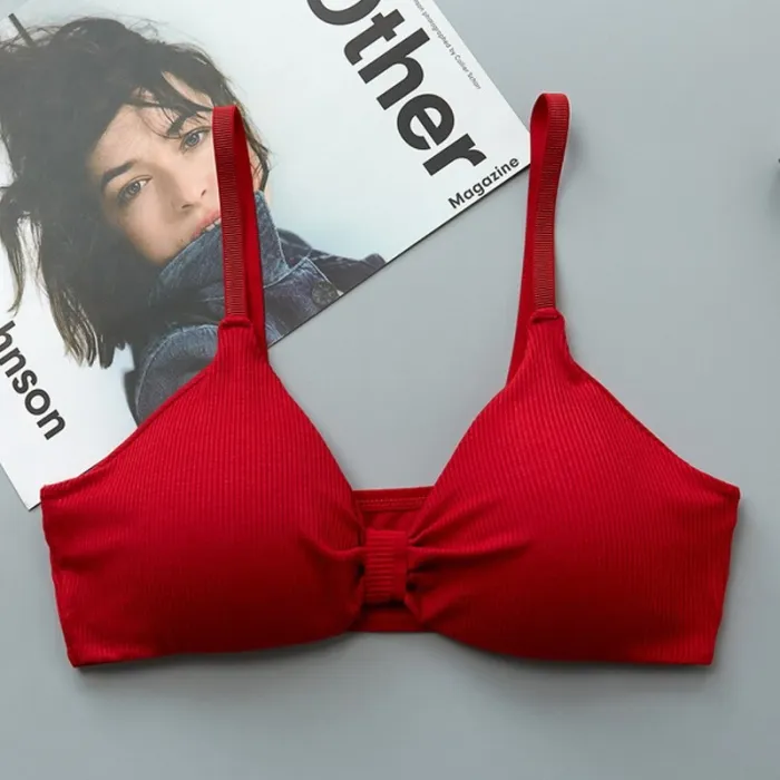 Sexy Bra Push Up Bras For Women Lingerie Wire Free Bra Solid Color Cotton Bralette Seamless Underwear Female Brassiere BH