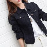 Women 2019 New Fashion Denim Jackets Autumn Casual Long Sleeve Basic Short Jean Jacket Vintage Korean Harajuku Coats