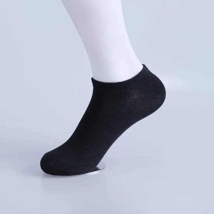 10 Pairs Women Socks Breathable Sports socks Solid Color Boat socks Comfortable Cotton Ankle Socks White Black ~