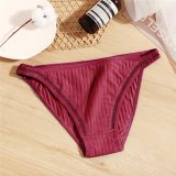 FINETOO Sexy Low Waist Women Panties Cotton Ladies Briefs Sexy Underwear Comfort Underpants Solid Color M-XL Female Panties 2020