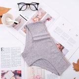 Sexy Ladies Cotton Mesh Transparent Panties Thongs String lingerie Fashion Low-Rise Women Underwear Seamless Briefs 1pcs afq9082