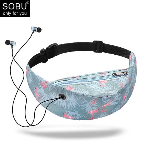 Fashion 3D Colorful  Print Waist bag Men Women Fanny Packs Hip Belt Bags Money Travelling Mountaineering Mobile Phone Bag T012