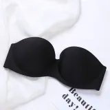 wireless women fashion size d soft black seamless lingerie strapless invisible sexy bralette bra push up