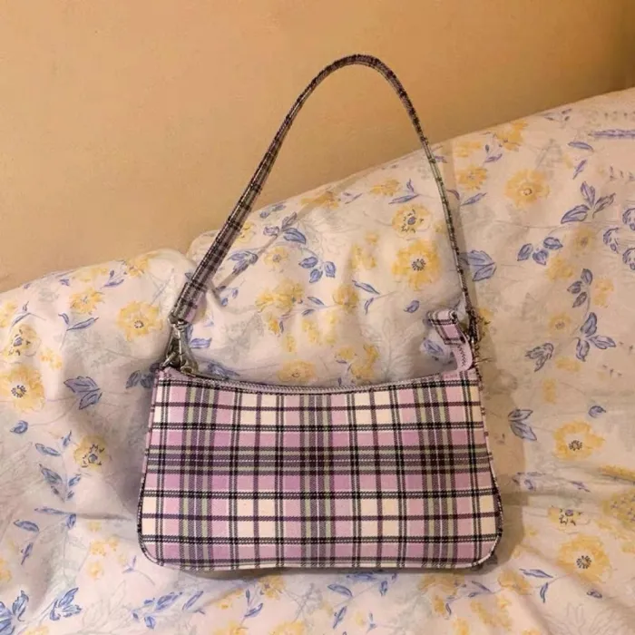 2020 hot sale vintage retro bags designer ladies hand bag French plaid red bag woman elegant bolsa feminina shoulder bag
