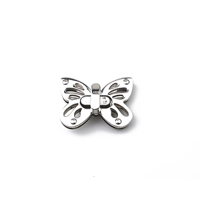 Butterfly Shaped Twist Turn Lock Metal Purse Lock Closure for DIY Handbag Shoulder Bag Purse