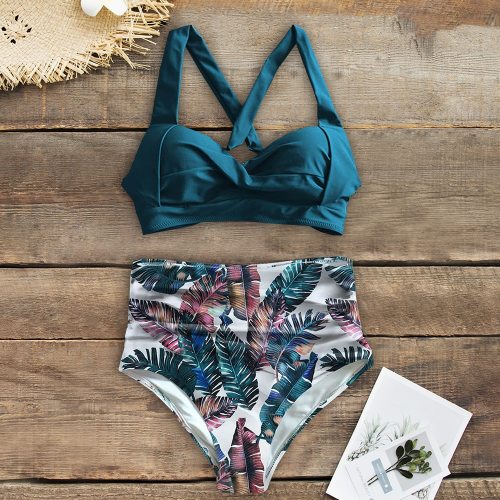 Sexy High Waist Bikini 2020 Halter Plus Size Swimwear Women Swimsuit Female Bikini Set Bodysuit Bathing Suit Summer biquini XXL