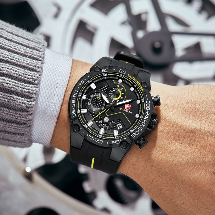 New Mens Watches CHEETAH Top Luxury Brand Chronograph Waterproof Quartz Watch for Men Date Sports Clock Male