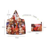 Reusable Shopping Bags Foldable Large Size Shopping Bags Totes Heavy Duty Washable Cloth Grocery Bags Eco-Friendly Ripstop