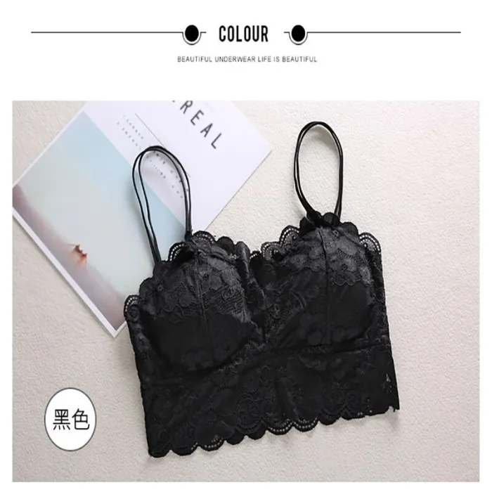 2020 Fashion Women Bralette Bra Female Tops Hot Sale Female Lace Strap Wrapped Chest Shirt Top New Underwear Bras