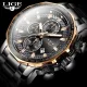 Fashion Mens Watches Luxury Stainless Steel Waterproof Quartz Watch Men Top Brand Business Chronograph