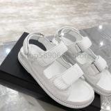 Ladies luxury rhombic leather sandals summer fashion brand comfortable non-slip Flat Roman sandals women's platform sandals