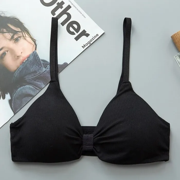 Sexy Bra Push Up Bras For Women Lingerie Wire Free Bra Solid Color Cotton Bralette Seamless Underwear Female Brassiere BH