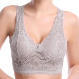 Plus Large Big Size Lace Bras for Women's Bralette bh Underwear Sexy Lingerie Super Push up Brassiere Girl Minimizer Deep V
