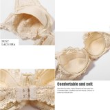 FINETOO Sexy Bra Women Lace Bras B C Cup Floral Brassiere Deep V Underwear Plus Size Bralette Underwire Bra Female Lingerie New