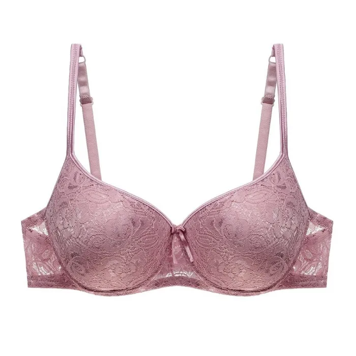 New Plus Size Bra Thin Cup  Lace Bralette For Woman Push Up Cotton Brassiere Underwire ABCD Cup Bras Underwears