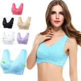 Sexy Solid Women Bra Breathable Seamless Fitness Wire Free Bralette Full Cap Push Up Gather Bralette BH with Padded for Women