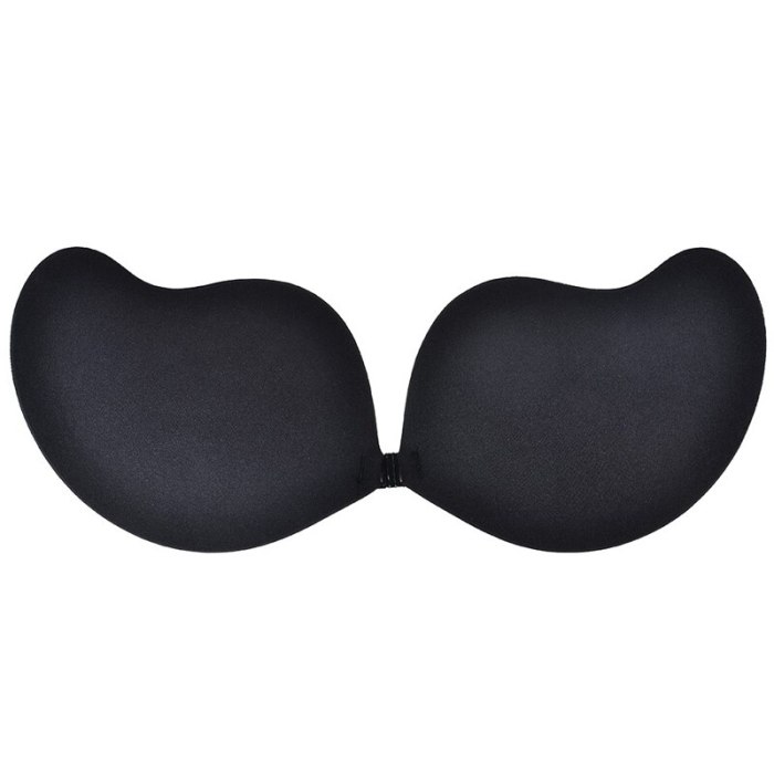 DERUILADY Adhesive Invisible Bras For Women Sexy Lingerie Seamless Silicone Sticky Bralette Strapless Front Closure Push Up Bra