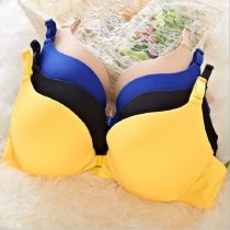 new fashion sexy simple push up bra front button candy color A B C cup bras for women underwear brassiere lingerie bralette