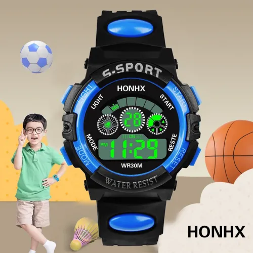 Children watch LED electronic watch Luxury Men Analog Digital Military Sport Waterproof Luminous Wrist Watch Bracelet watch YE1