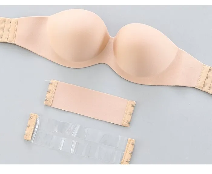 wireless women fashion size d soft black seamless lingerie strapless invisible sexy bralette bra push up