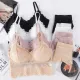 Fahion V-Neck Lace Gathered Bra Set Female Wrapped Chest Women Lace Bras With Briefs