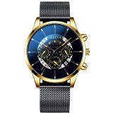 2020 Hollow Men's Watch Fashion Ultra Thin Watches Date Men Business Stainless Steel Mesh Belt Quartz Watch