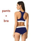 Sexy Women Bras Briefs Thongs Underwear Set Seamless Female Cotton Fashion Letter Lingerie Set For Women's Sport Underwear Set
