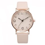 Top Style Fashion Women's Luxury Leather Band Analog Quartz Wrist Watch Golden Ladies Watch Women Dress  Black Clock