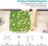 Reusable Shopping Bags Foldable Large Size Shopping Bags Totes Heavy Duty Washable Cloth Grocery Bags Eco-Friendly Ripstop