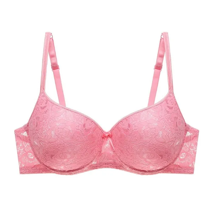 New Plus Size Bra Thin Cup  Lace Bralette For Woman Push Up Cotton Brassiere Underwire ABCD Cup Bras Underwears