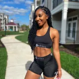 VAZN Camouflage Colorful Printed Sexy Two Piece Set Spaghetti Strap Sleeveless Crop Top And Sheath Short Pants Tracksuit LS6222