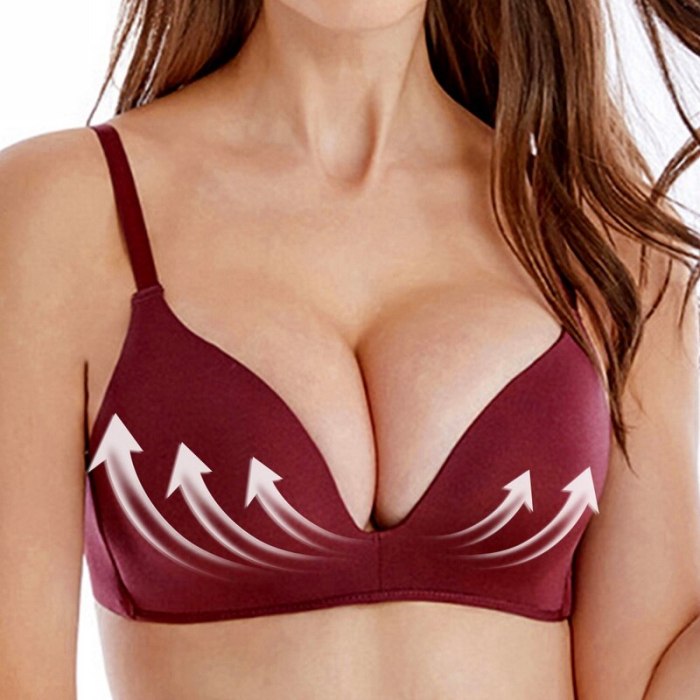CALOFE Wireless Push Up Bra Solid Color Seamless Soft Bras For Women Double Breasted Sexy Lingerie Comfort Breathable Bralette