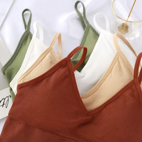 CHRLEISURE U-shaped Beauty Back Women Bra Seamless Sexy Fitness Underwear Comfortable Bra
