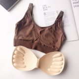 Seamless Vest Bra Tops Slim New Crop Top Without Steel Ring Ladies Slim Vest Top