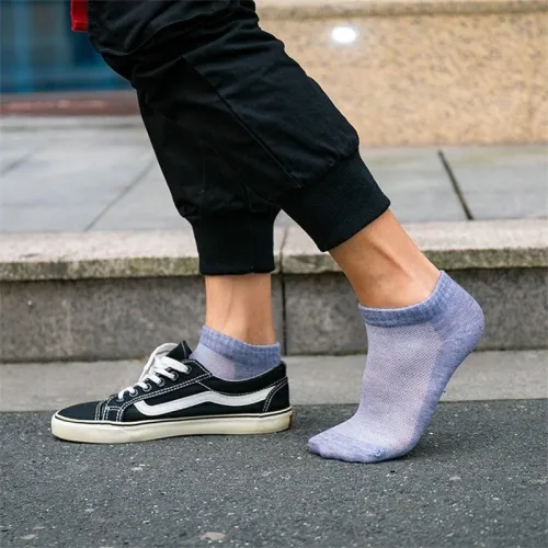 20Pcs=10Pair Breathable Men's Socks Short Ankle Socks Men Solid Mesh High Quality Male Boat Socks HOT SALE 2020 Hot
