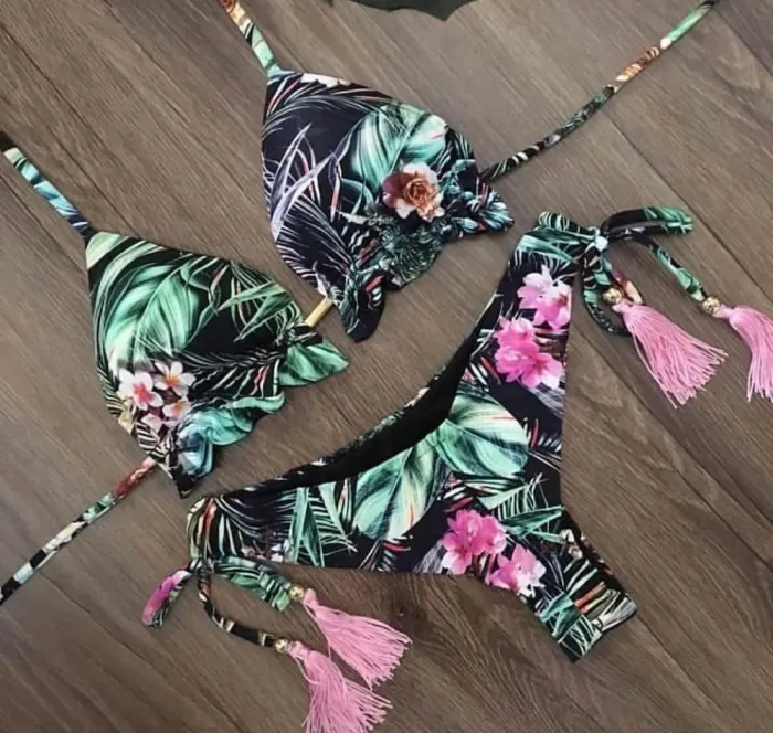 Bikini 2020 Sexy Swimwear Women Push-up Swimsuit Biquini Bathing Suit Beachwear Bandage Swim Beach Wear Brazilian Bikini Set