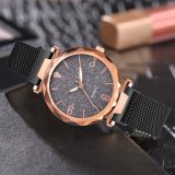 Rose Gold Women Watch 2020 Top Brand Luxury Magnetic Starry Sky Lady Wrist Watch Mesh Female Clock