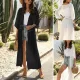 Women Beach Cover Up Cardigan Swimwear Bikini Cover Ups Robe Plage Dress for Beach