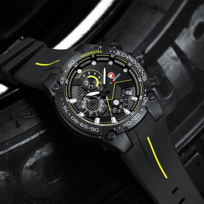 New Mens Watches CHEETAH Top Luxury Brand Chronograph Waterproof Quartz Watch for Men Date Sports Clock Male