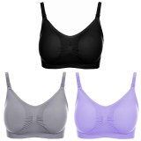 3Pcs/lot Nursing Bra Maternity Breastfeeding Bra Prevent Sagging for Pregnant Women Underwear  Breast Feeding Bra