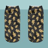 3pcs/Lot Teeth Purple SKULL Print Sock Cute Floral Socks Women Harajuku Art Socks Funny Cotton Kawaii Ankle Happy Socks White