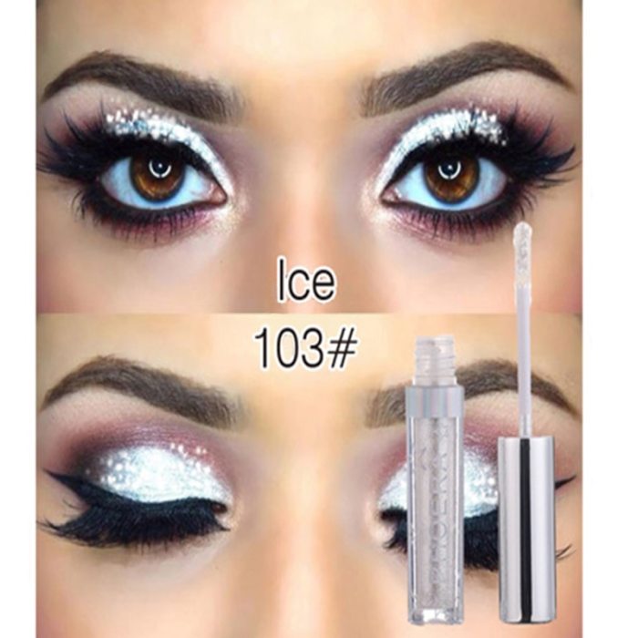 Attractive Gleaming Metal Eyeshadow High Quality Fashion Popular Liquid Eyeshadow Portable Sparkling  Eye MAKEUP Tool TSLM2